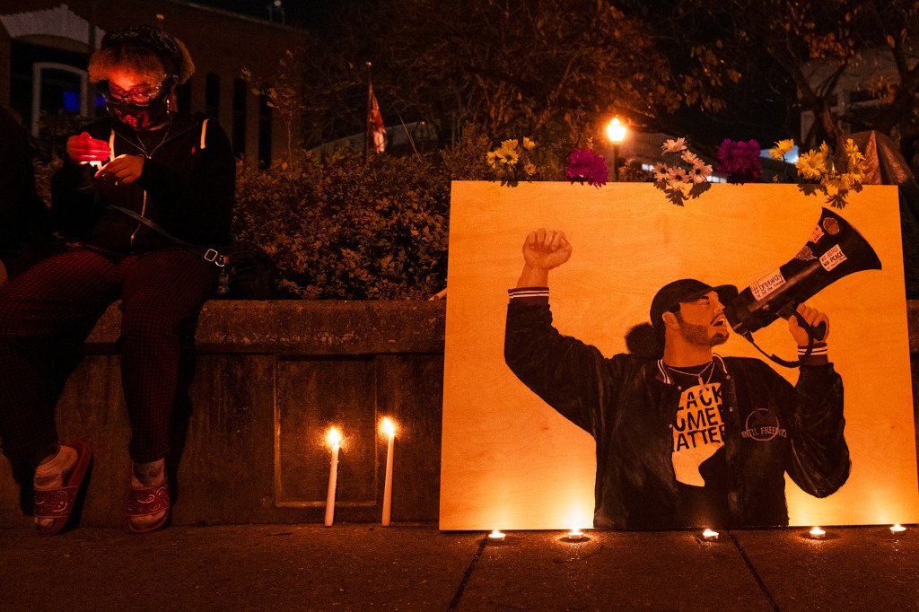 Vigil Held For Black Lives Matter Activist Travis Nagdy After Shooting Death In Louisville