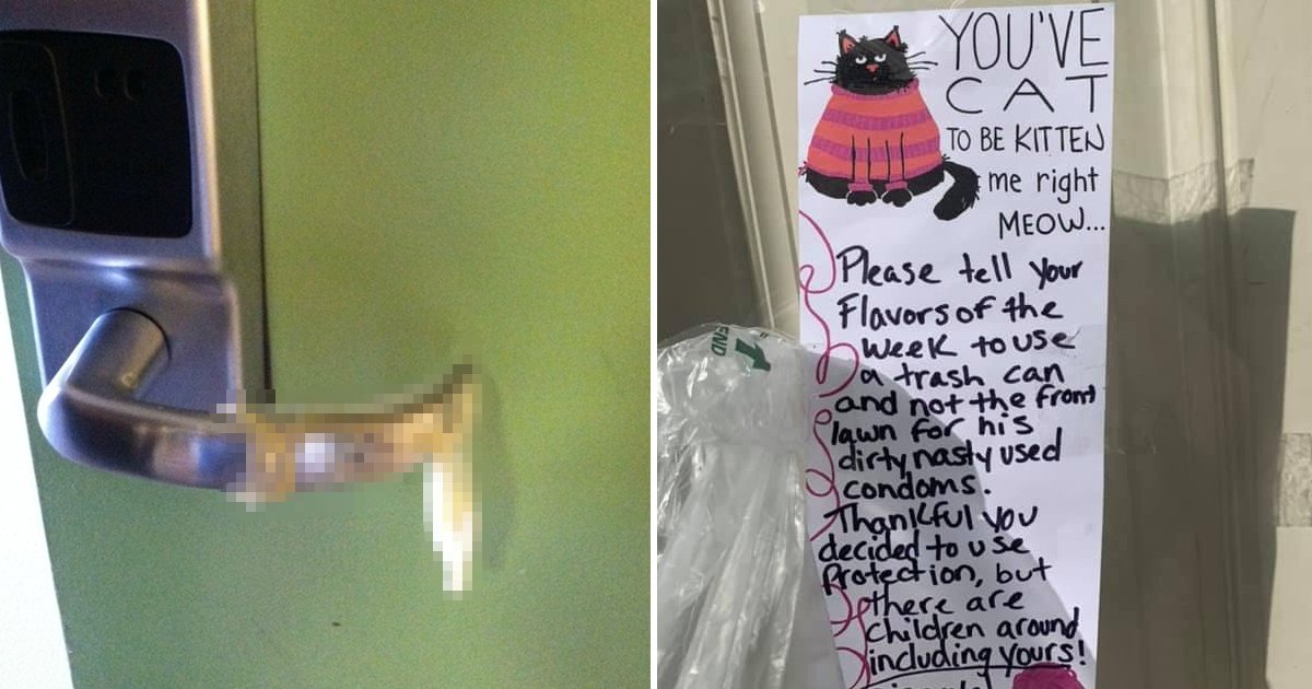 adsfdgg.jpg?resize=1200,630 - Neighbor Hit Back At A Resident Who Left Used Condoms Outside His House