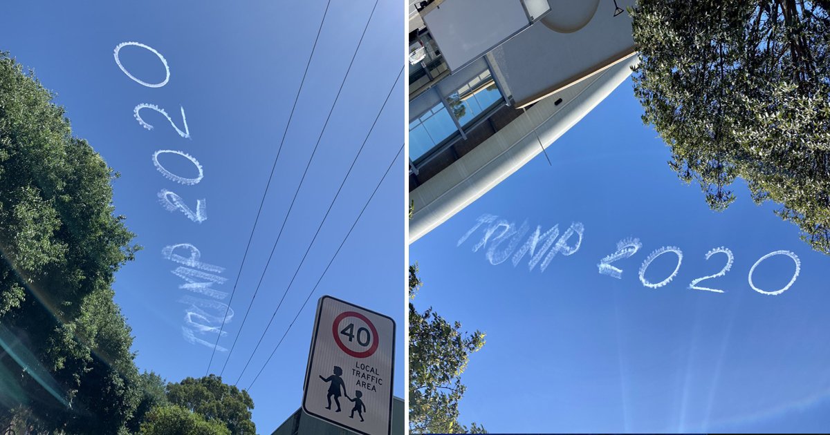 agaa.jpg?resize=1200,630 - "Trump 2020" Slogan Mysteriously Appears Across The Sky In Sydney