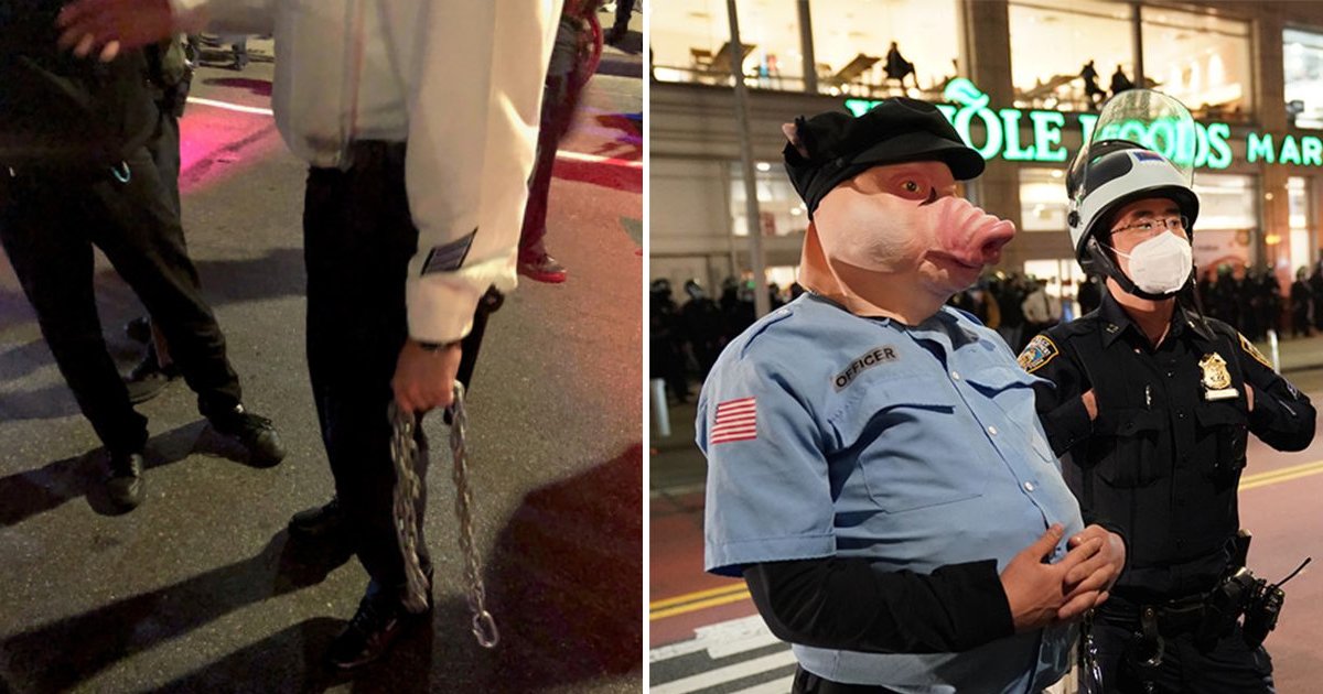 gagd.jpg?resize=412,232 - NYC Protest Takes Ugly Turn As Man Viciously Attempts To Strangle NYPD Cop With Chain