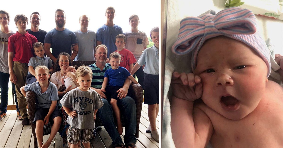 hsdgsdg.jpg?resize=412,275 - After FOURTEEN Boys In A Row, Michigan Couple Welcomes Beautiful Baby Girl