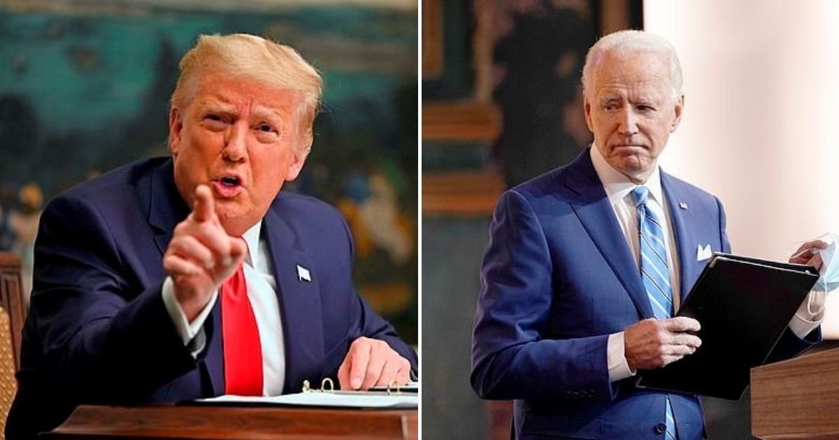 trump2 2.jpg?resize=1200,630 - President Trump Says Joe Biden Can Only Enter The White House If He Can 'Prove' His 80M Votes Were Not Fraudulent