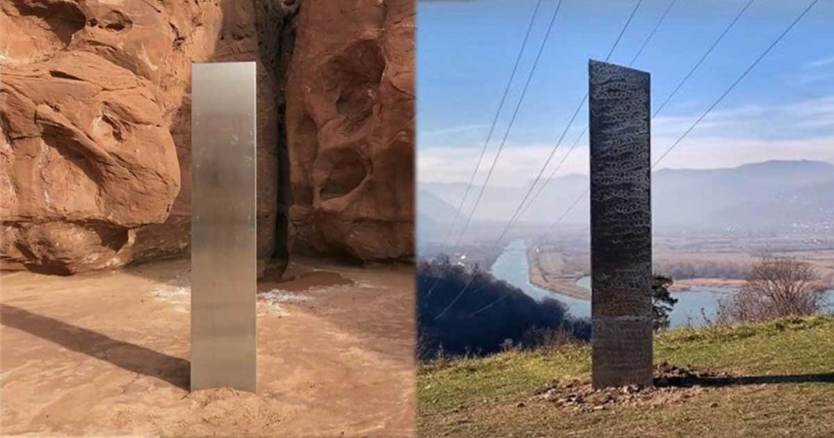 1 5.jpg?resize=412,275 - Mysterious Metal Monolith Appears In Romania Day After Disappearing In Utah
