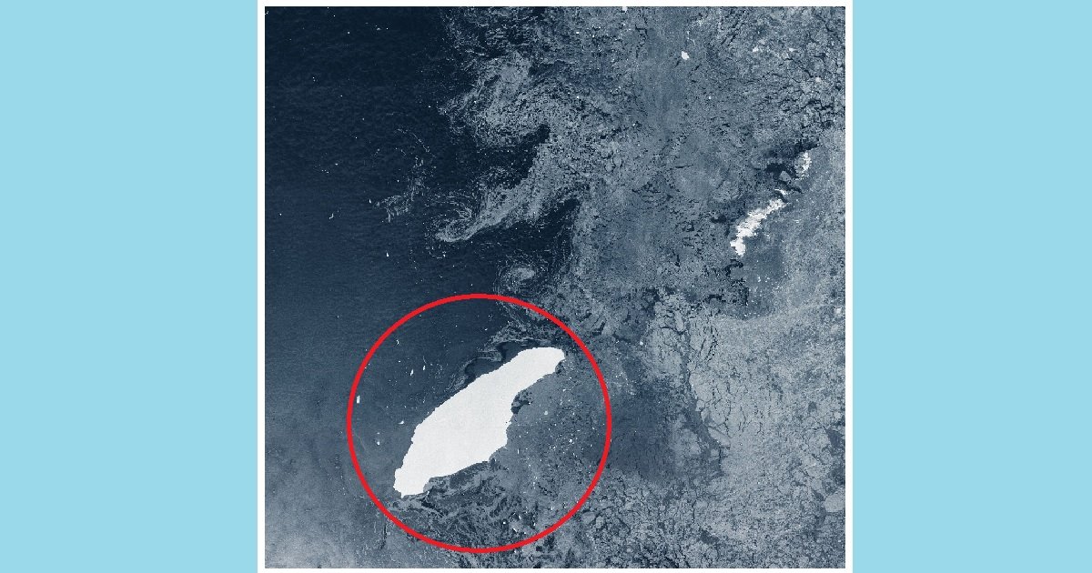 1 ice.jpg?resize=412,275 - Le plus gros iceberg du monde est sur le point d'entrer en collision avec une île