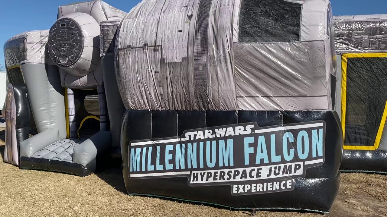 life-size millennium falcon inflatable