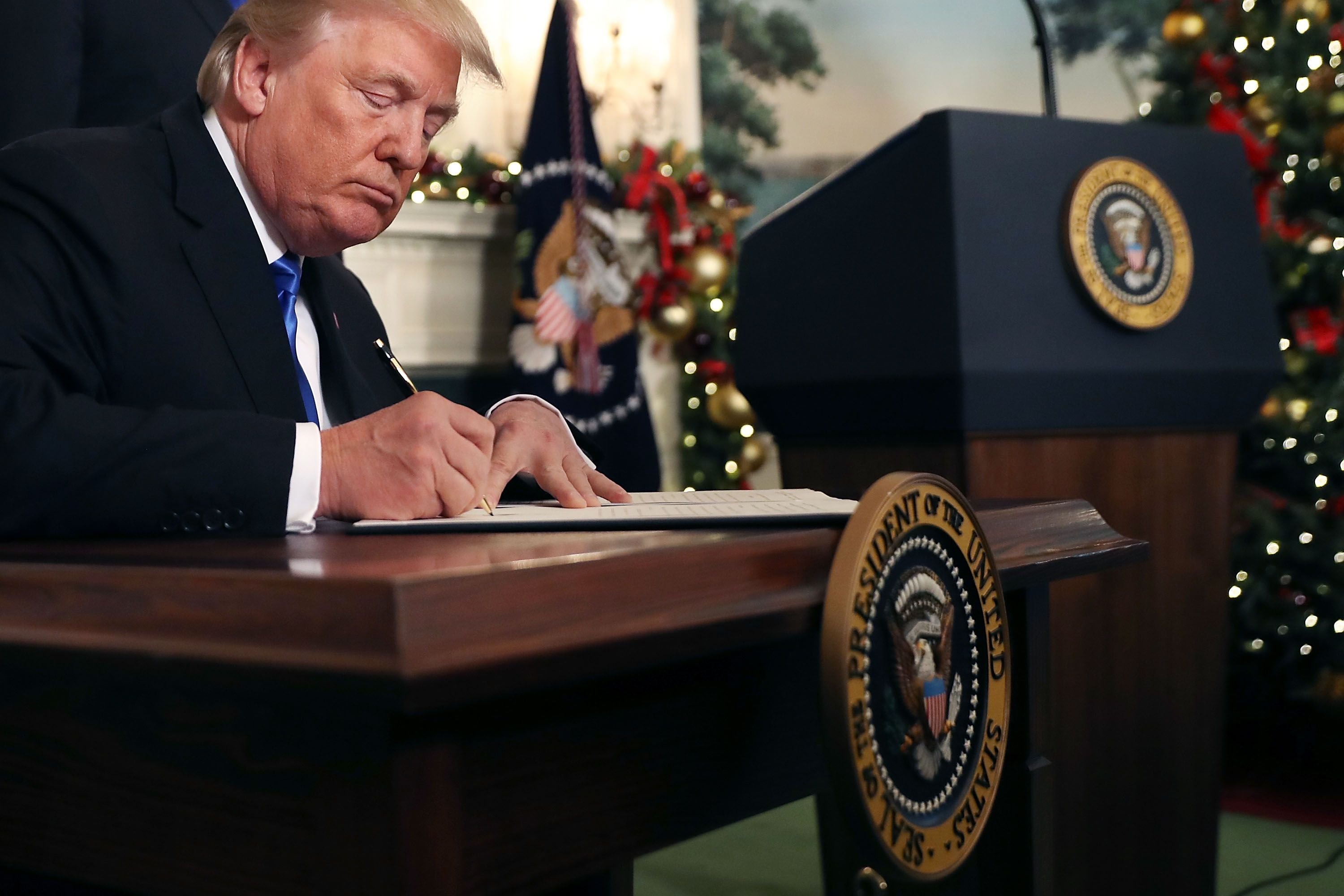 President Trump Signs Executive Order Declaring Christmas Eve A Federal