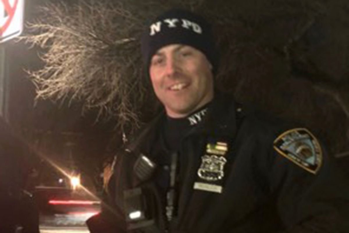 NYPD cop saved by bulletproof vest released from hospital