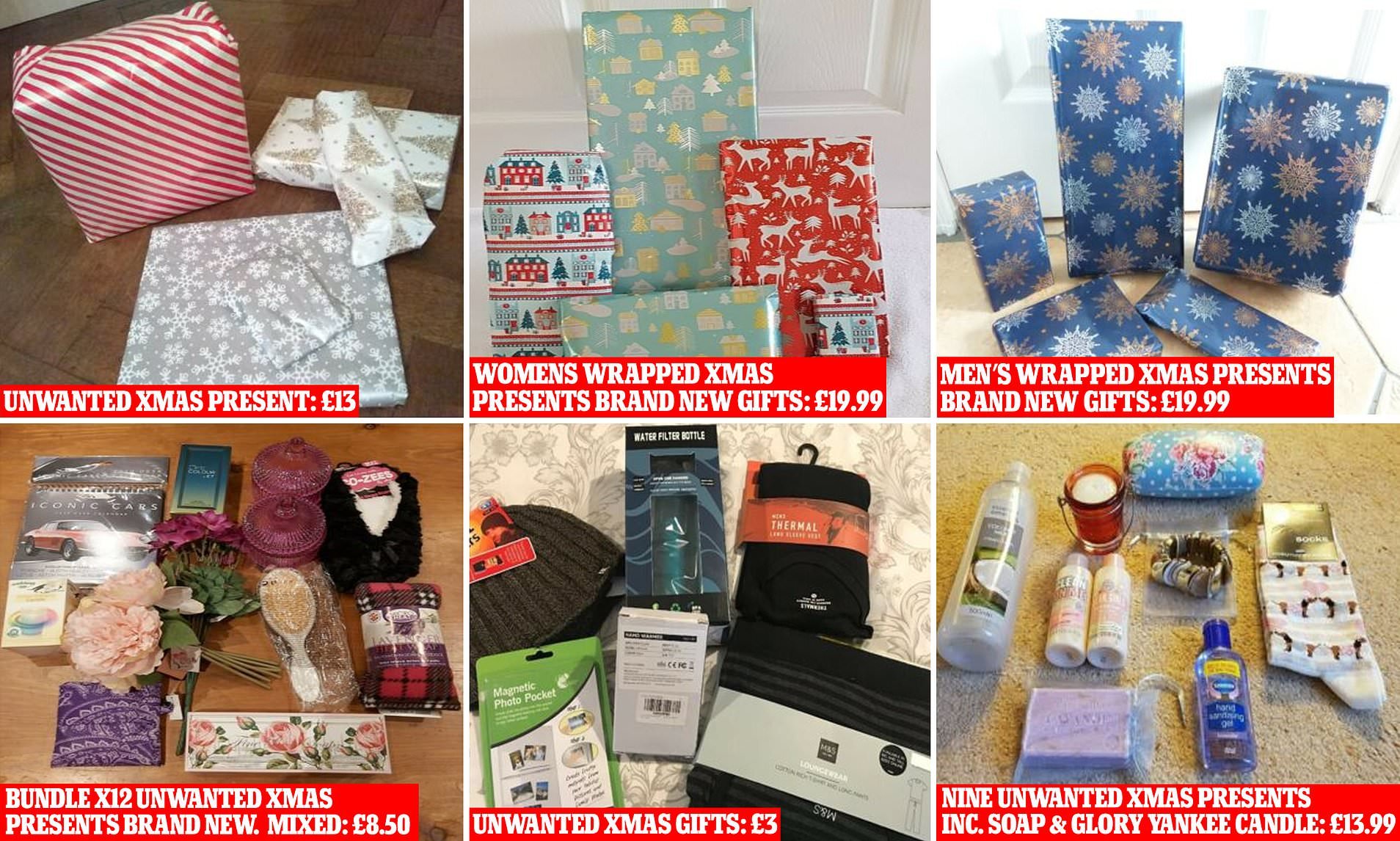 People flog unwanted Christmas gifts on eBay for cash | Daily Mail Online