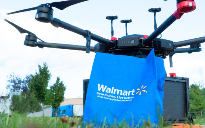Walmart prueba la entrega a domicilio con drones