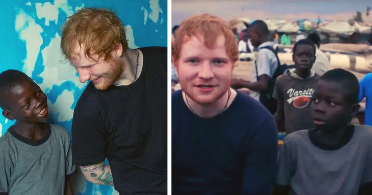 articulosportadas 1 15.png?resize=412,232 - El Cantante Ed Sheeran Salvó A Un Niño Africano De La Calle De Los Constantes Abusos Que Sufría