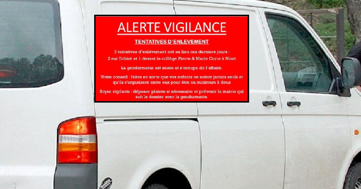 b9724731564z 1 20200927135047 000g5tgojuea 1 0.jpg?resize=412,275 - Deux-Sèvres: une "alerte vigilance" est lancée suite à plusieurs tentatives d'enlèvement