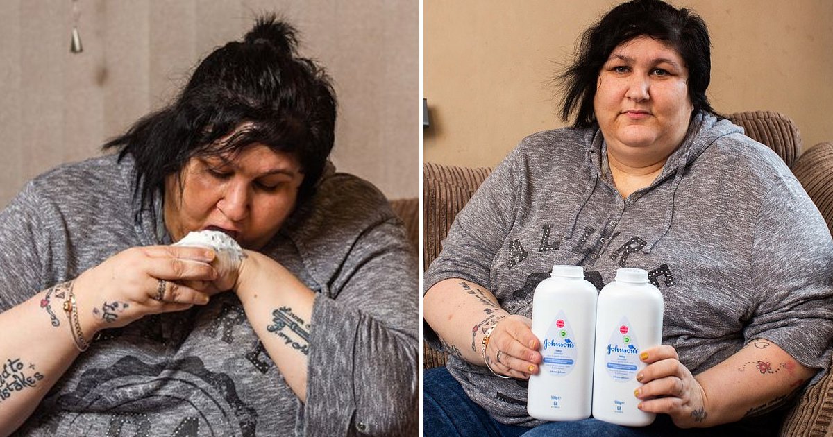 erererg.jpg?resize=412,275 - Mum Reveals How Her 'Baby Powder' Eating Addiction Is Costing Her A Fortune