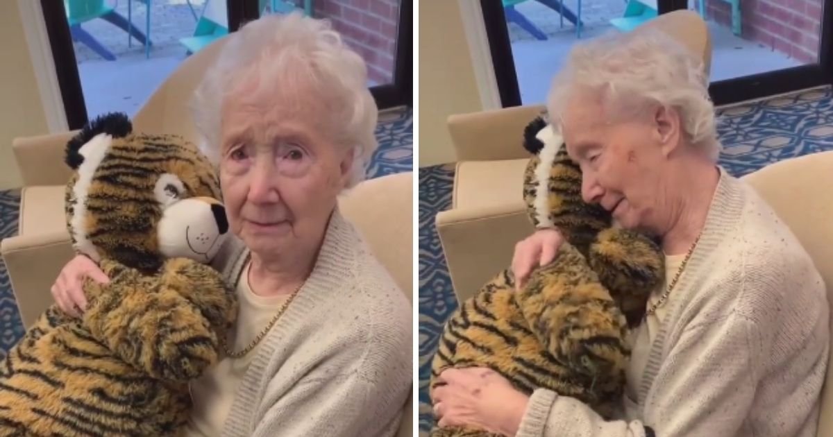 freda4.jpg?resize=1200,630 - Video Of Nursing Home Resident Cuddling A Toy Given By A Carer As A Christmas Present Left Viewers In Tears