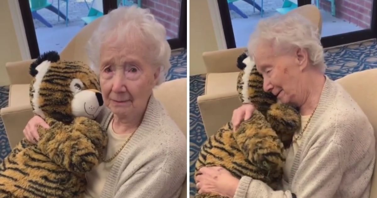 freda4.jpg?resize=412,275 - Video Of Nursing Home Resident Cuddling A Toy Given By A Carer As A Christmas Present Left Viewers In Tears