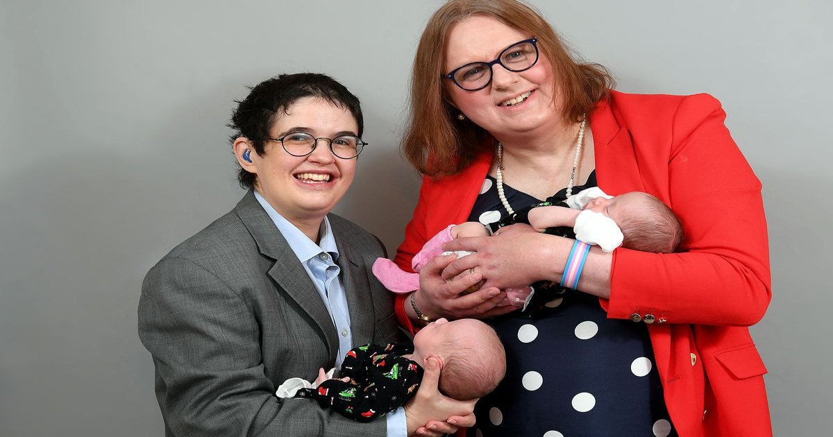 gagga.jpg?resize=412,275 - British 'Trans Couple' Become First To Have Twins As Dying Friend Leaves IVF Gift