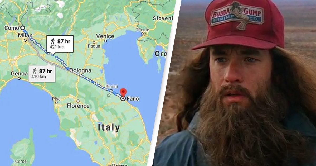 google maps paramount e1607530247851.jpg?resize=412,275 - Italie : un homme a marché 450 km après une dispute avec sa femme