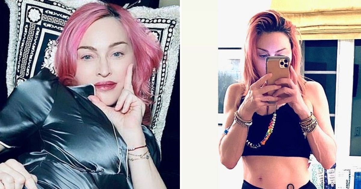 madonna5.jpg?resize=412,275 - Singer Madonna Shows Off Her Flat Abs And 'Beautiful Scar' From Surgery