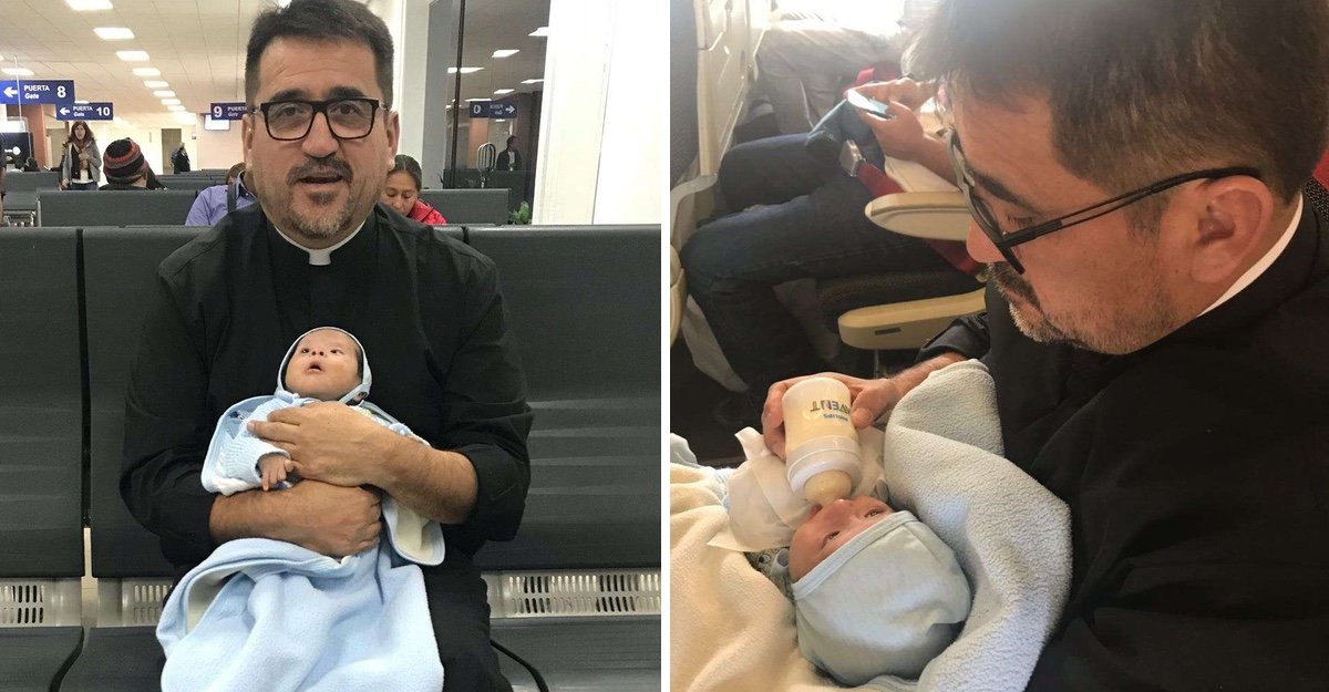 padre sacerdote cura sindrome de down adopta.jpg?resize=1200,630 - Sacerdote Adoptó A Un Bebé Abandonado Con Síndrome De Down