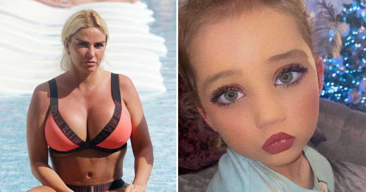 rrrrrrrrrr.jpg?resize=1200,630 - Fans Slam Katie Price For Sharing Snaps Of 6-Year-Old With 'Face Full Of Makeup'