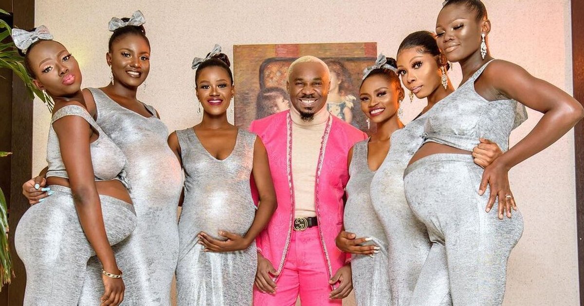 sdg.jpg?resize=412,232 - Nigerian Playboy Rocks Up Wedding With 6 'Heavily Pregnant' Girlfriends