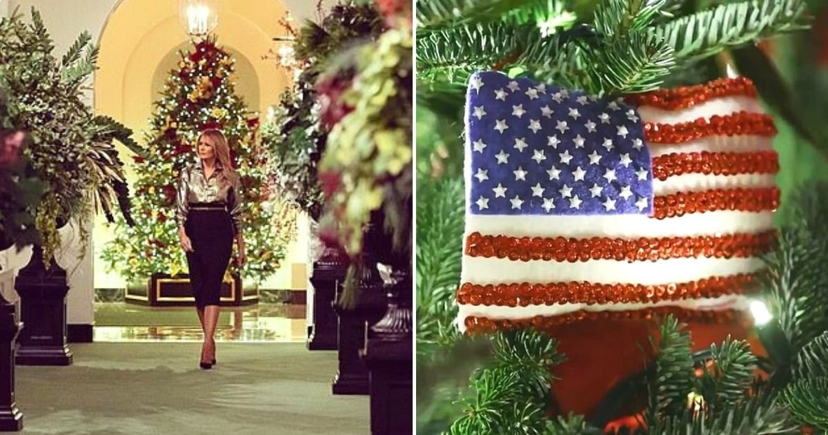 trees8.jpg?resize=412,275 - First Lady Melania Trump Unveils 2020 White House Christmas Decorations