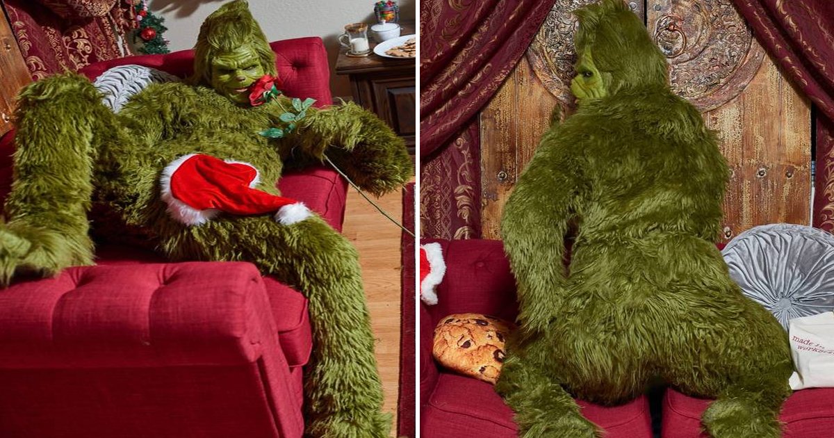 trtrtrtreee.jpg?resize=412,275 - Ring The Alarm As The Grinch Bares It All In 'Naughty' Christmas Photoshoot