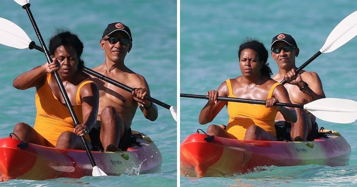 untitled design 1 18.jpg?resize=1200,630 - Michelle And Barack Obama Enjoy Kayaking During Holiday Retreat In Hawaii