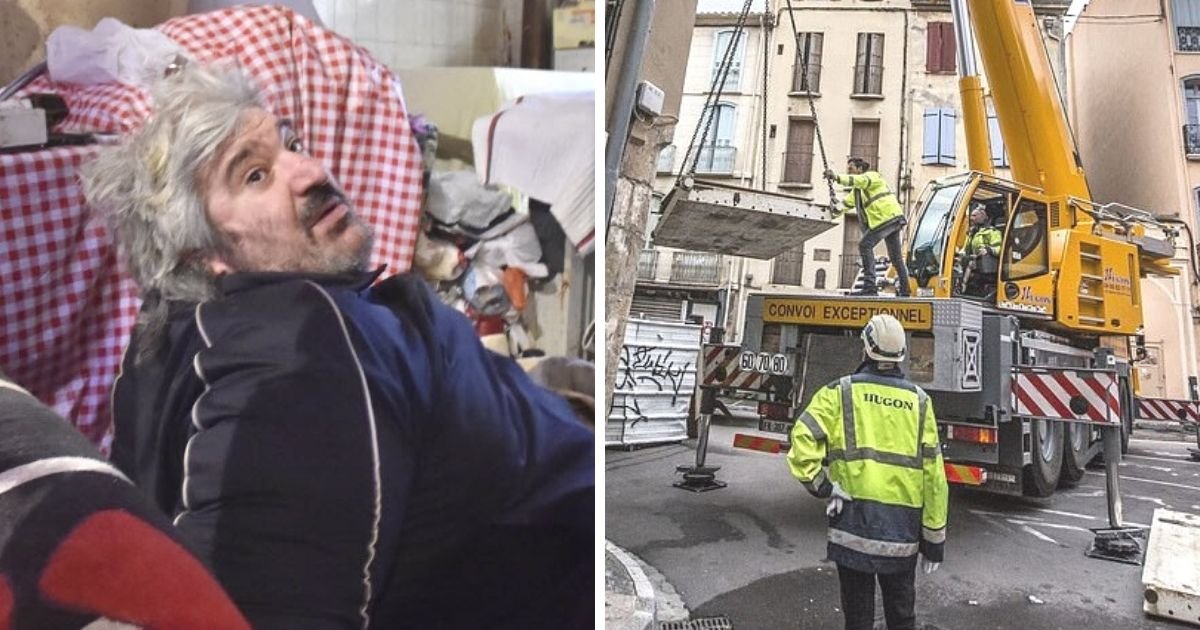 untitled design 5 1.jpg?resize=412,232 - Medics Forced To Use A Crane To Move Obese Man From His House After He Got Trapped Inside