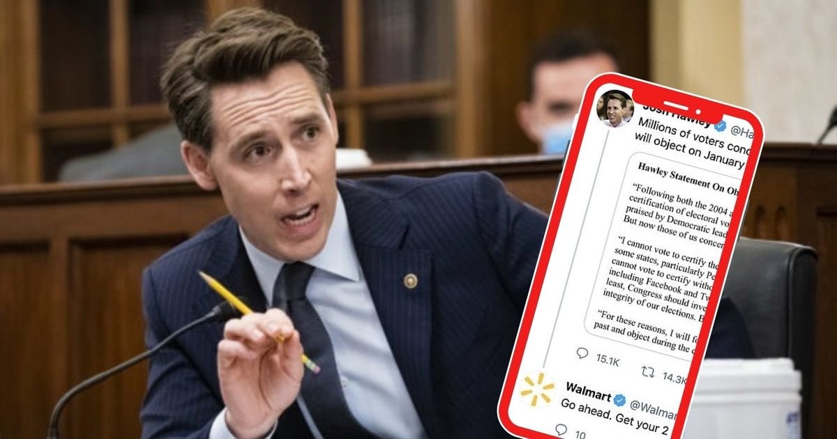 untitled design 9 5.jpg?resize=412,232 - Walmart Forced To Apologize After Mocking Senator Josh Hawley In A Tweet