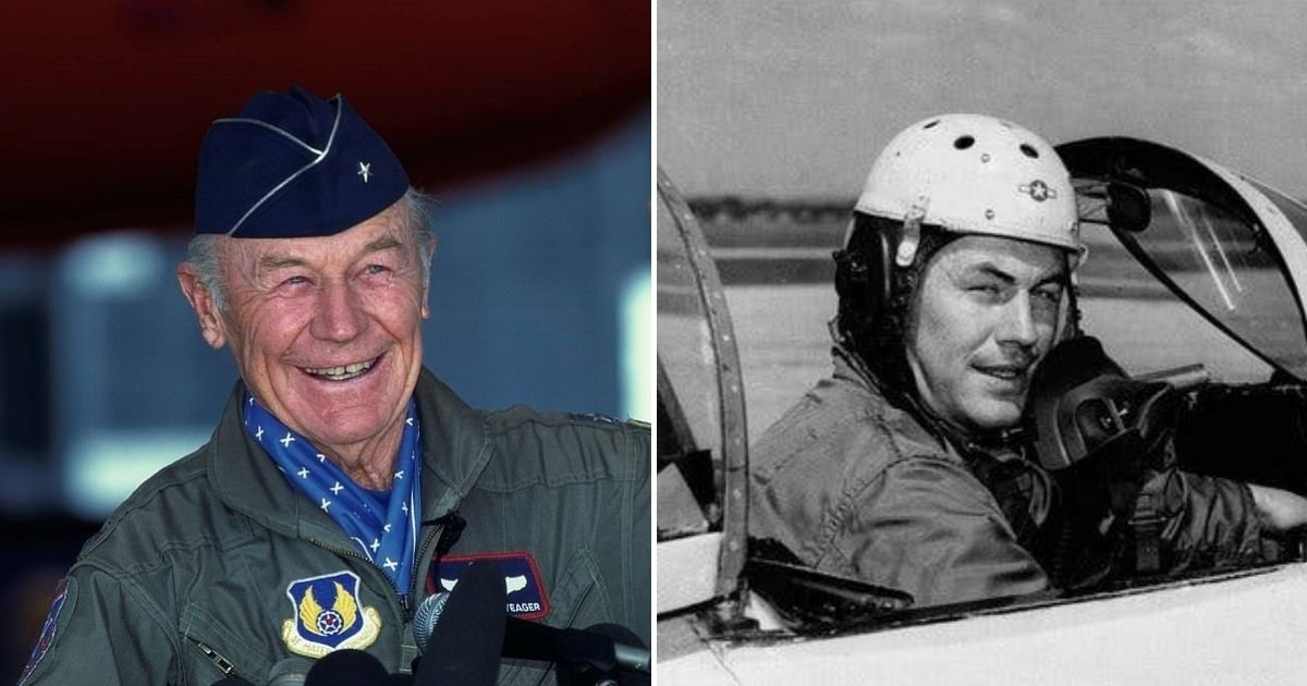 yeager6.jpg?resize=412,232 - America's Greatest Pilot Chuck Yeager Dies Aged 97, His Wife Has Confirmed