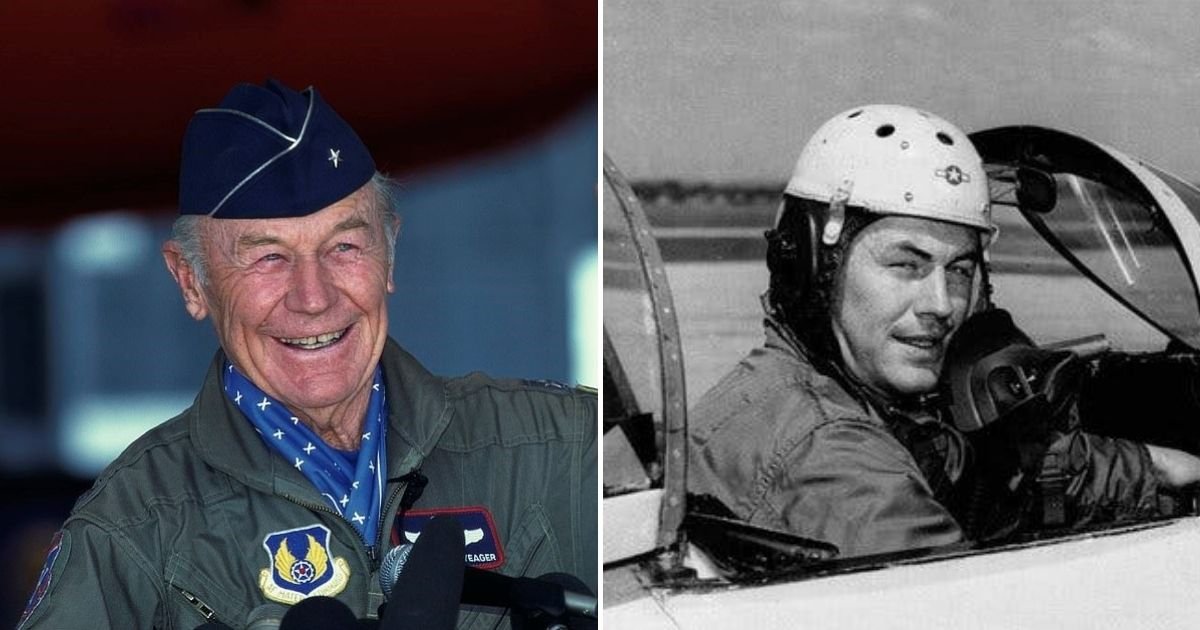 yeager6.jpg?resize=412,275 - America's Greatest Pilot Chuck Yeager Dies Aged 97, His Wife Has Confirmed