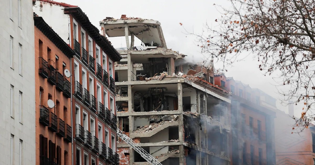 1 madrid.jpg?resize=412,275 - Madrid: une forte explosion détruit un immeuble et a tuée au moins deux personnes