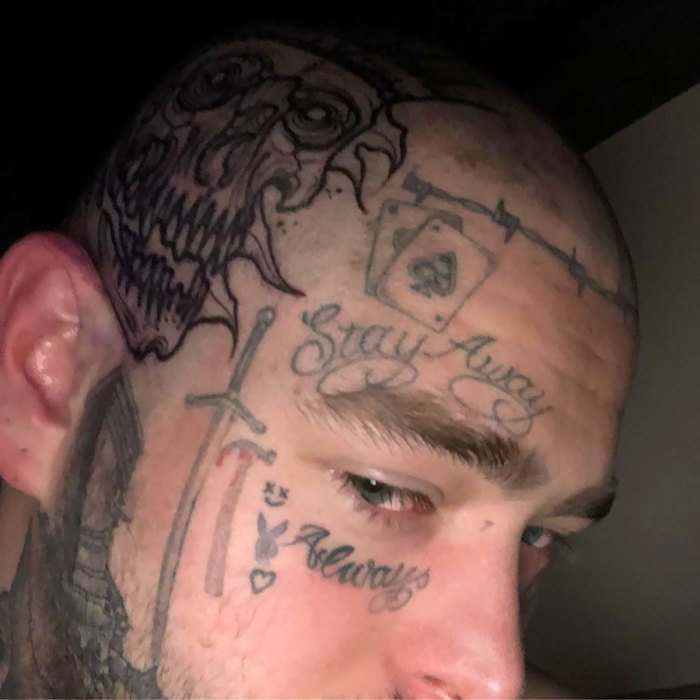 Post Malone shaves head