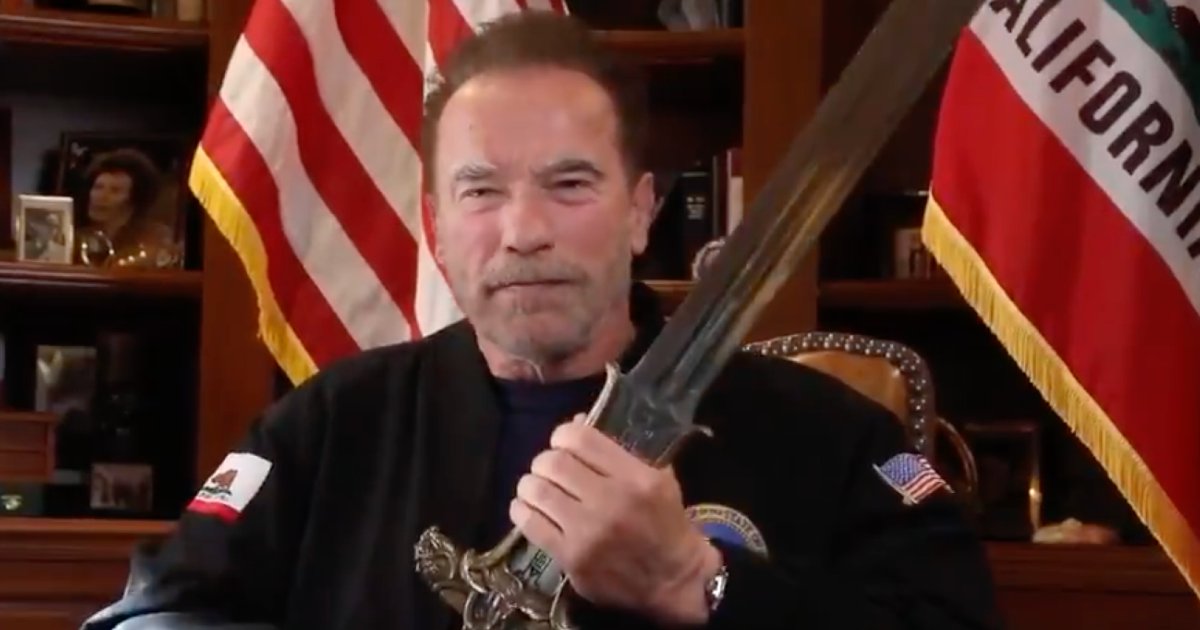arnold schwarzenegger conan sword capitol e1610408381959.png?resize=412,232 - Arnold Schwarzenegger défend la démocratie américaine à l'aide de l'épée de Conan