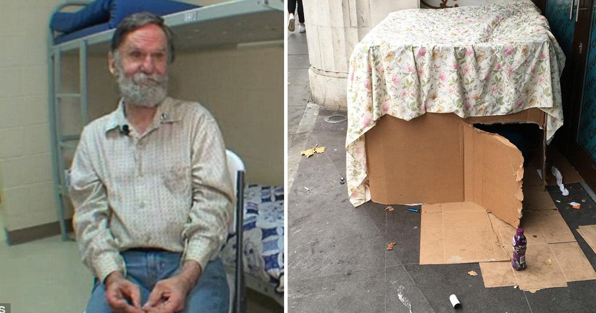 Homeless Man Living In Cardboard Box For Years Discovers Forgotten Bank