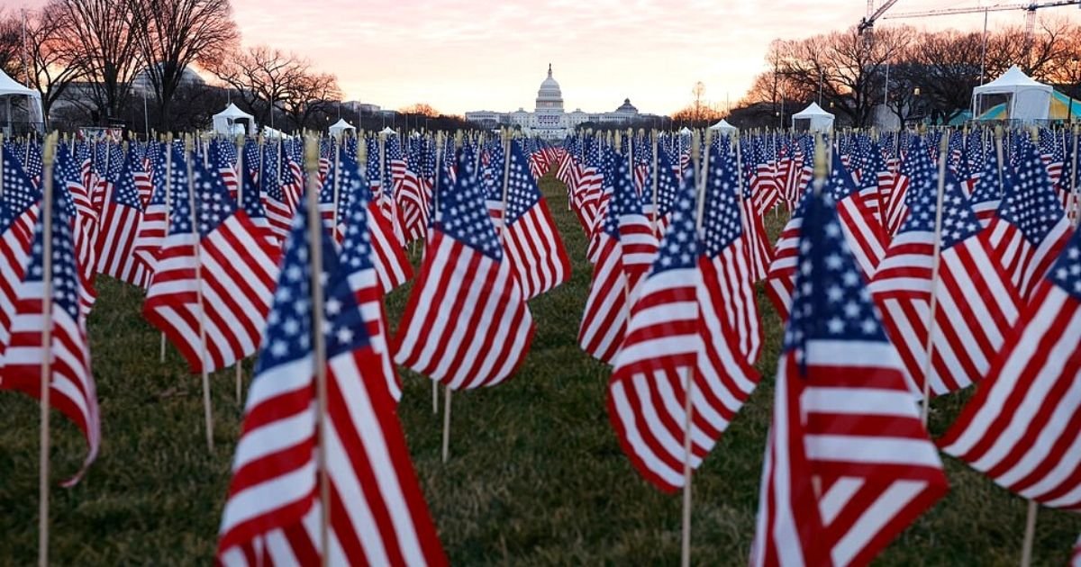 flag5.jpg?resize=412,232 - 200,000 American Flags Have Been Placed At National Mall In Honor Of Americans Who Cannot Attend Joe Biden's Inauguration