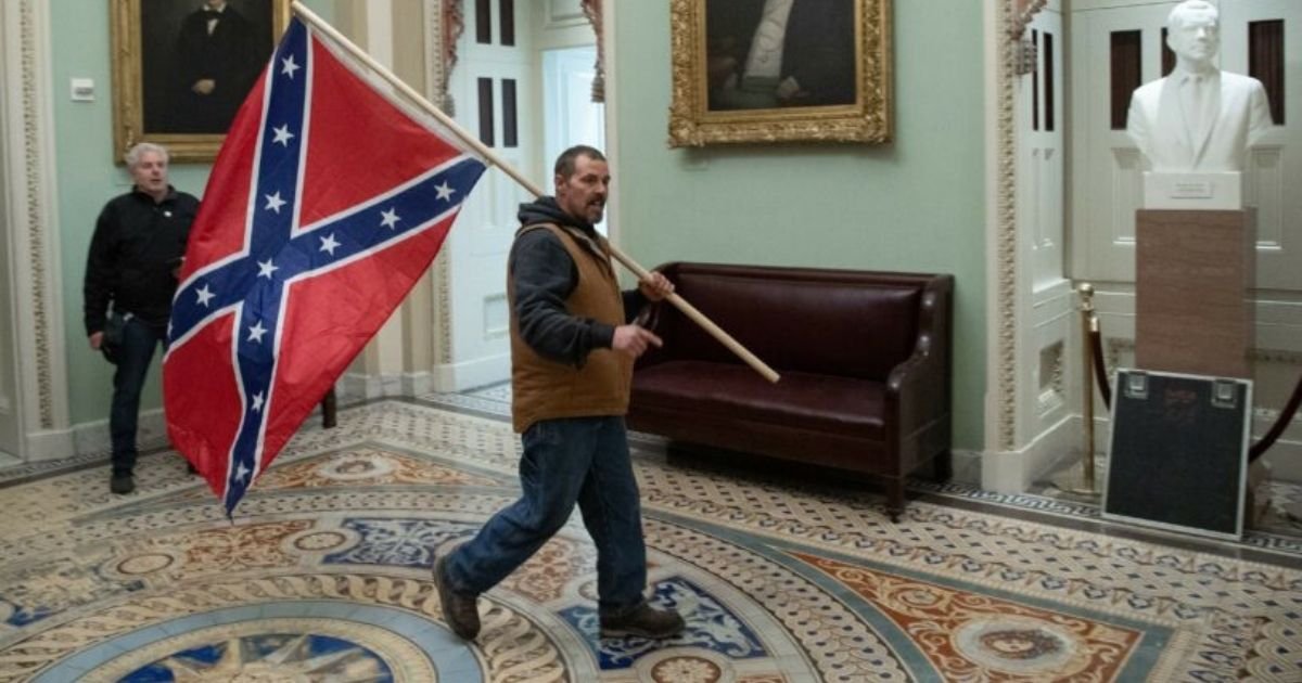 getty images 20.jpg?resize=1200,630 - Man Who Carried A Confederate Flag Into US Capitol And Many Others Are Identified And Arrested