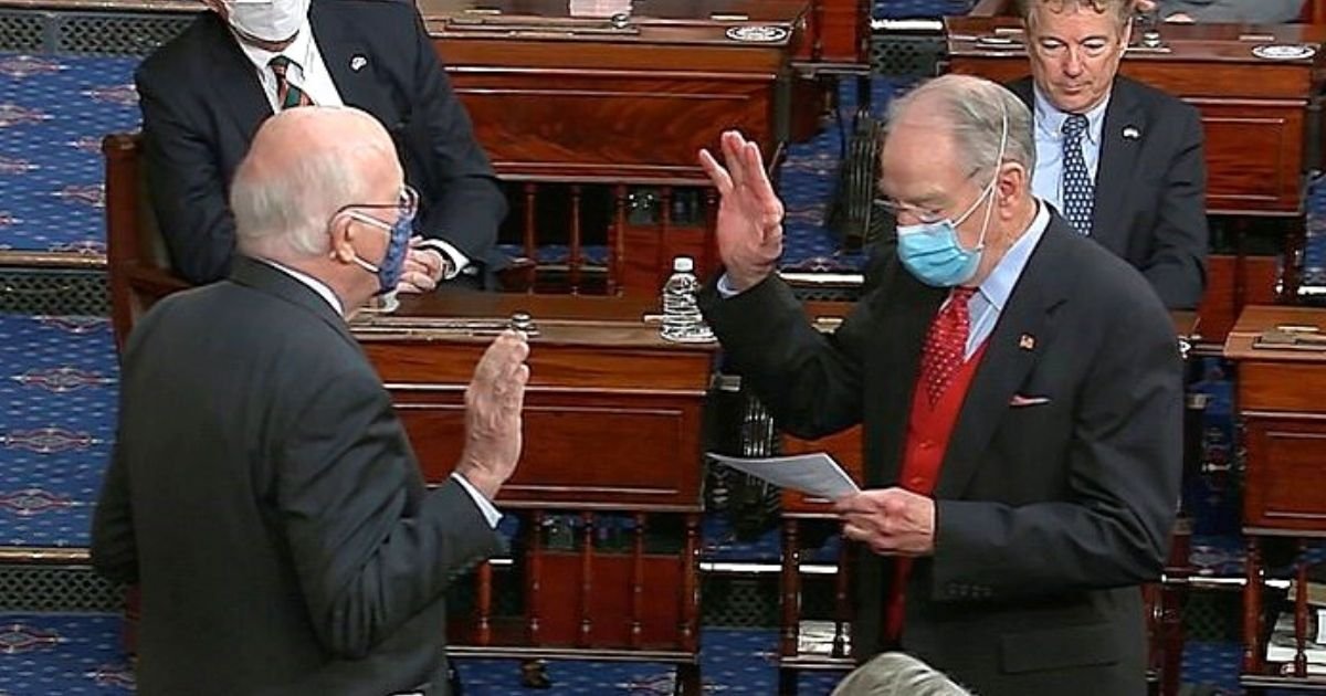 leahy5.jpg?resize=412,232 - Democratic Senator Patrick Leahy Hospitalized Only Hours After Being Sworn In To Preside Over Donald Trump's Impeachment