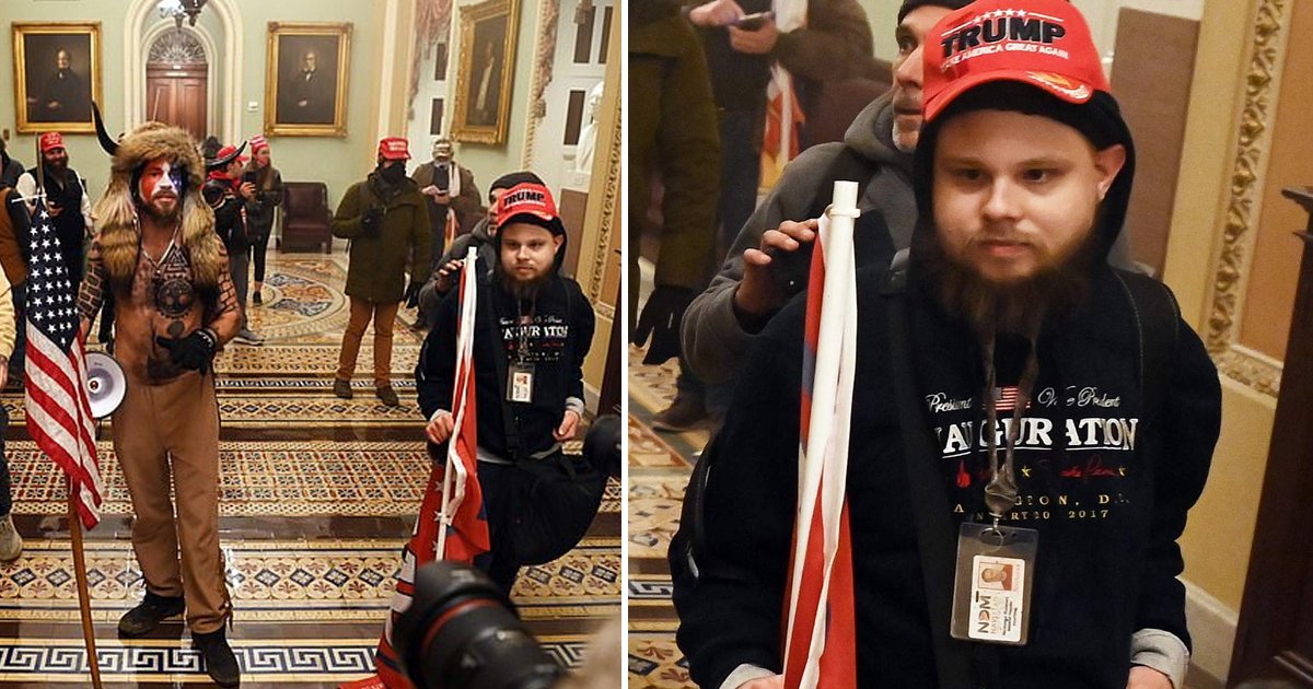 qwwwr.jpg?resize=412,232 - Marketing Company Fires Trump Rioter Who Stormed Capitol Wearing 'Work Pass'