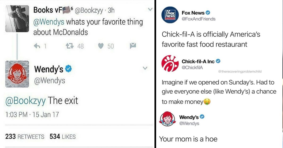 The Twitter Wendy's Account Is On Fire With Savage Comebacks For ...