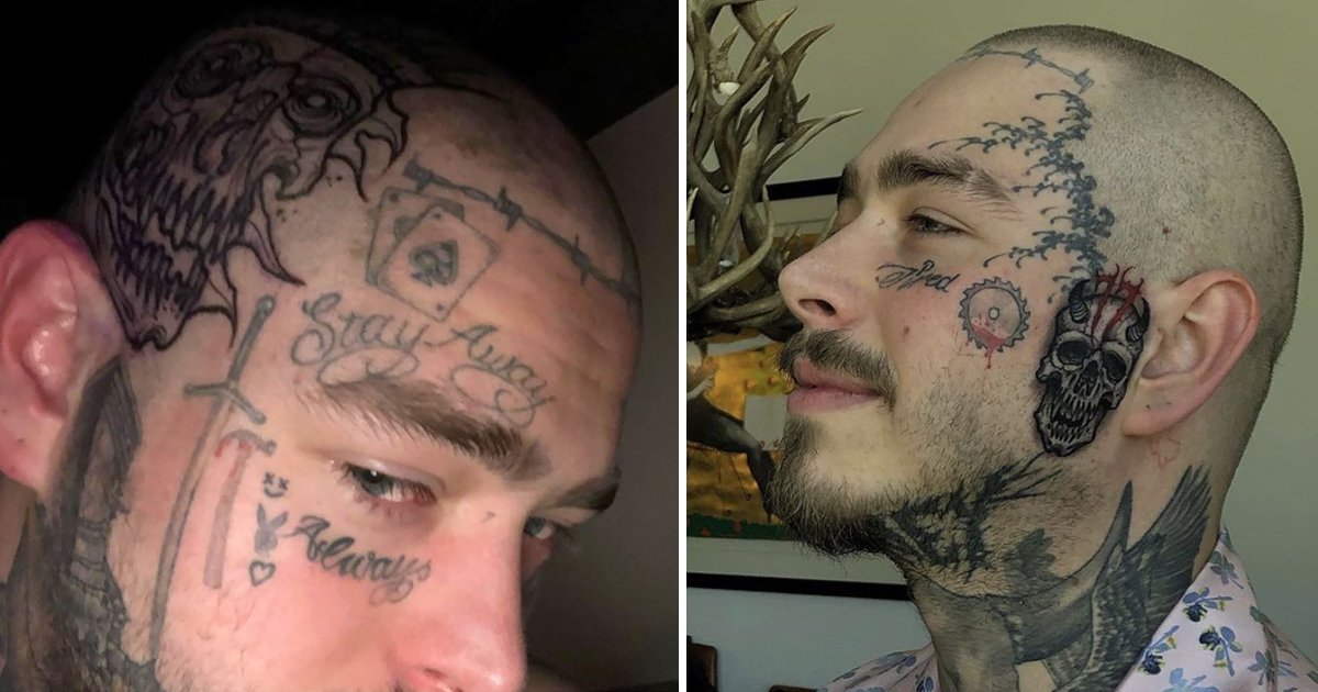 rtty.jpg?resize=1200,630 - Post Malone Shaves Head To Make Way For New Skull Tattoo