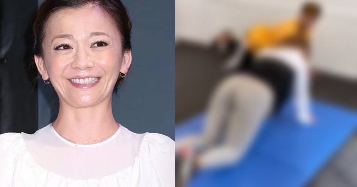 華原朋美がトレーニング動画でまさかの あの部分 に汗をかき 次は黒のレギンスがいいと思う Hachibachi