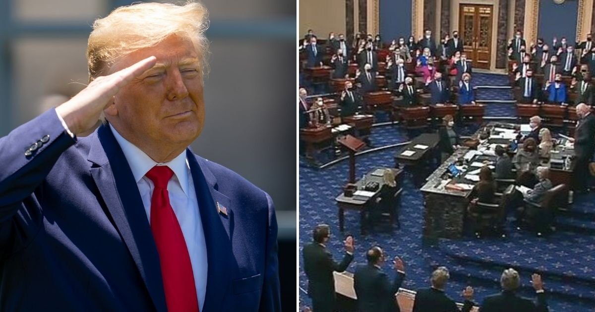 trial5.jpg?resize=412,275 - Majority Of Republican Senators Vote That Donald Trump Impeachment Trial Is Unconstitutional As He Is No Longer In Office