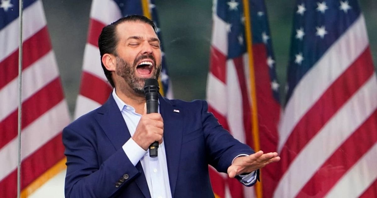 trumpjr.jpg?resize=412,275 - Don Trump Jr. Claims The World Is 'Laughing At America' And 'Free Speech Is Dead' After Father’s Twitter Ban
