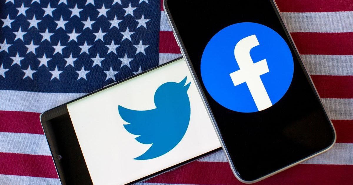 twitter facebook logo phone united states flag 4542 e1610044945907.jpg?resize=412,232 - Trump suspendu de Twitter et Facebook après les violences à Washington