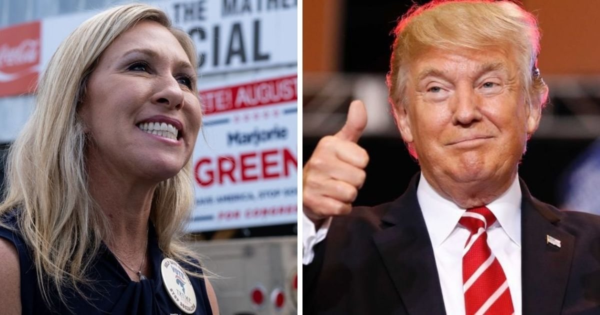untitled design 10 8.jpg?resize=412,232 - Rep. Marjorie Taylor Greene Claims She Had A Great Chat With Trump And Says The Former President Supports Her
