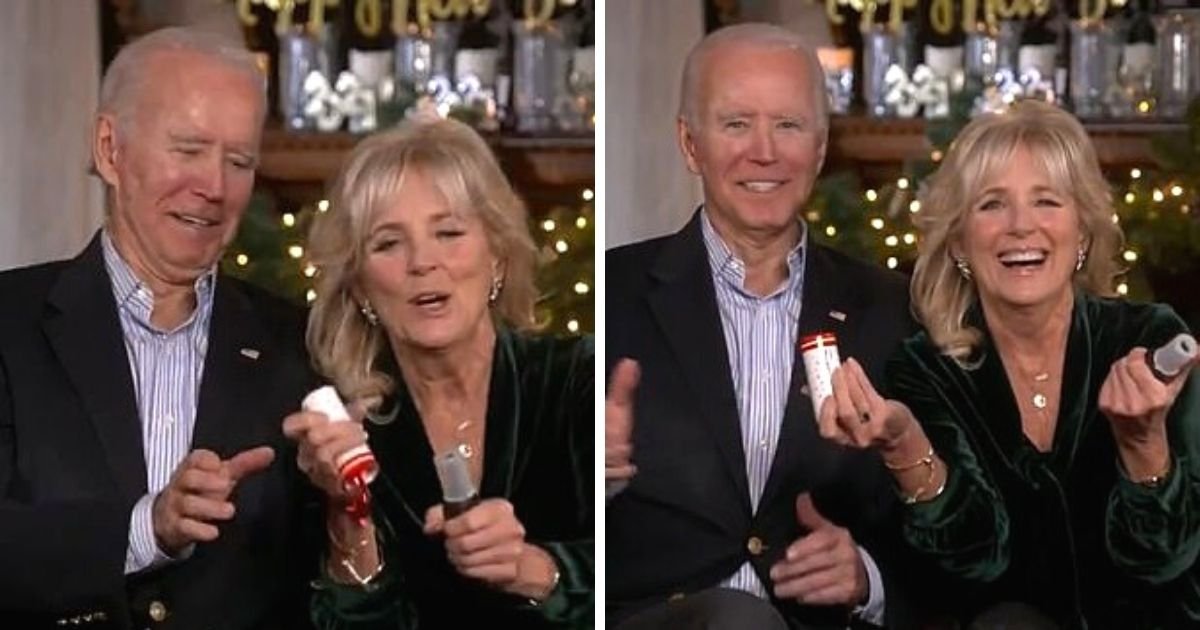 untitled design 2.jpg?resize=412,232 - Awkward Moment Joe And Jill Biden’s Confetti Cannon Fails To Work