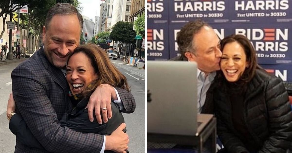 untitled design 22 1.jpg?resize=1200,630 - Douglas Emhoff Says He Fell In Love With Kamala Harris At First Sight