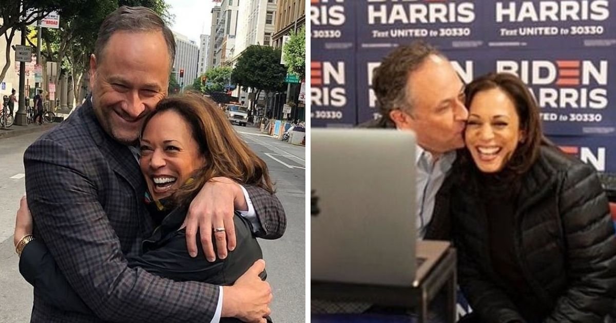 untitled design 22 1.jpg?resize=412,275 - Douglas Emhoff Says He Fell In Love With Kamala Harris At First Sight