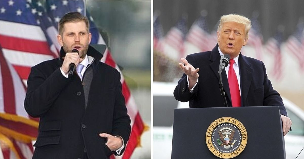 untitled design 4 6.jpg?resize=1200,630 - Eric Trump Insists The President Is A Victim Of 'Cancel Culture' After Major Businesses Cut Ties With Him